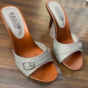 NEW De Blossom High Heel Mules 8.5